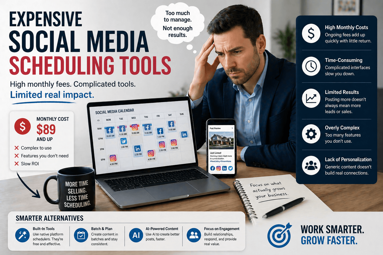 expensive social media platforms are a thing of the past social media scheduling tools have high costs and lower success than ever before