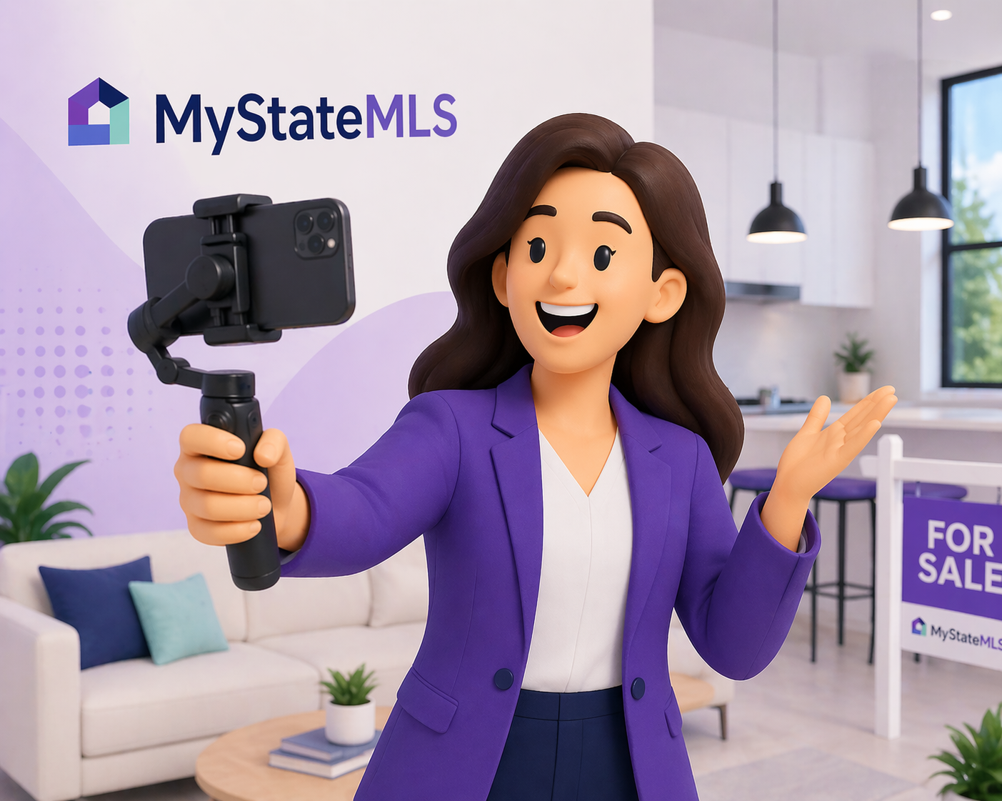 Professional recording a short video on a smartphone
