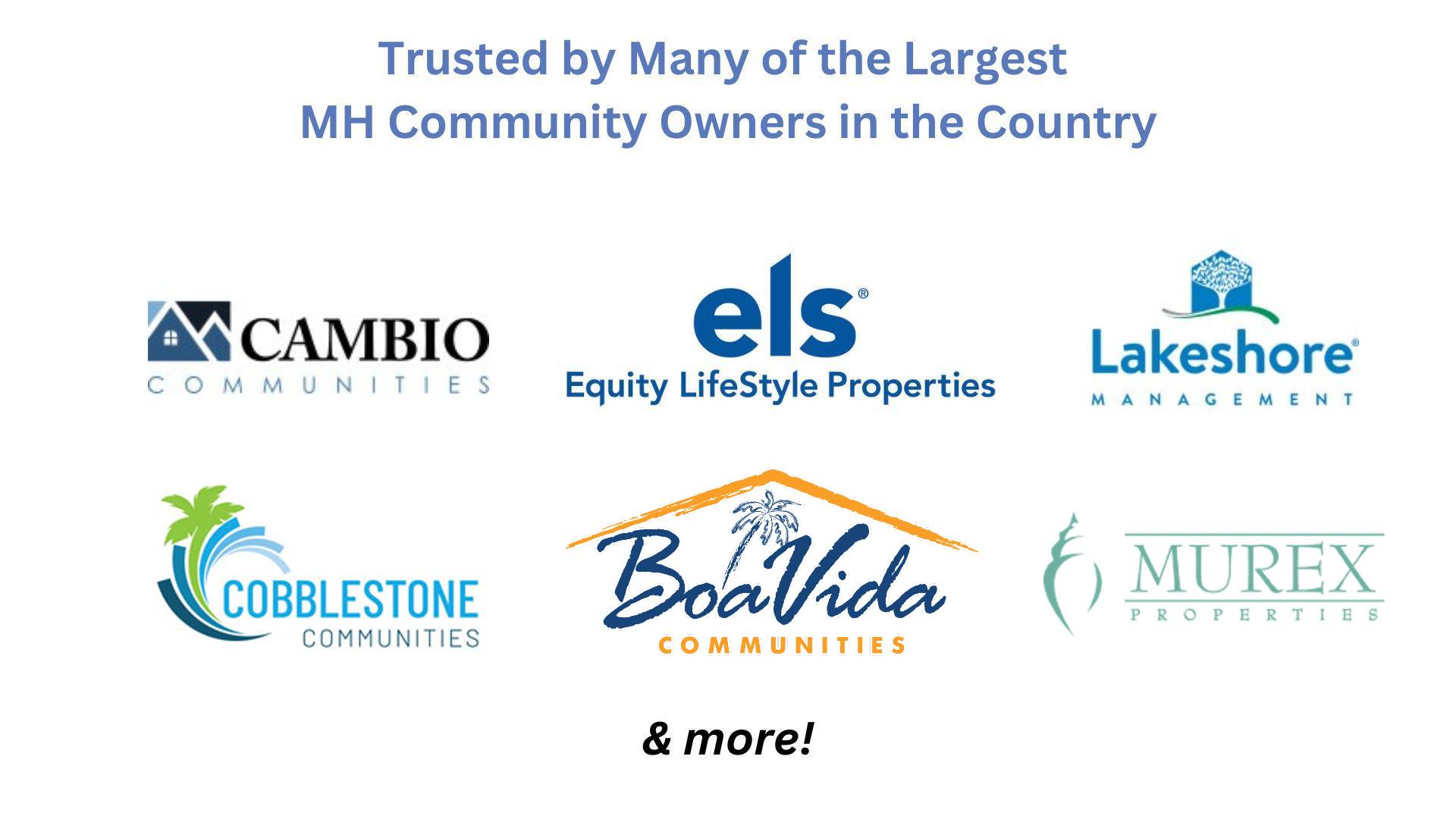 trusted by mh community owners